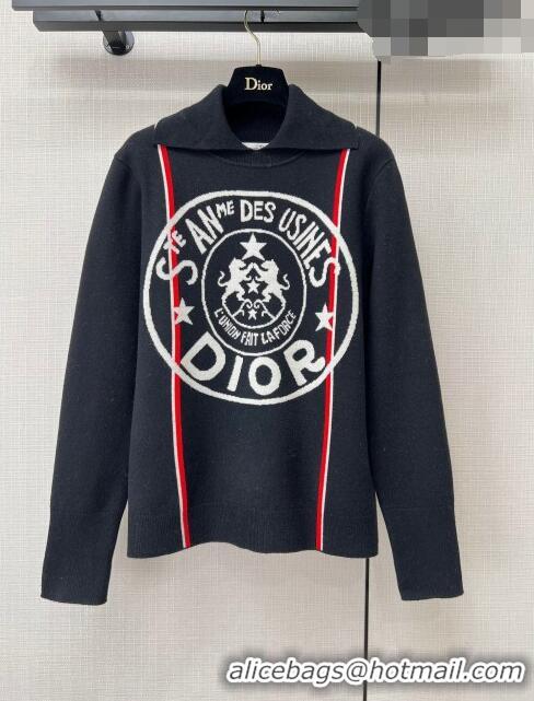 Low Price Dior Cashmere Sweater D111011 Black 2023