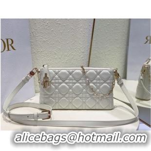 Buy Discount MISS DIOR MIDI MINI BAG white Cannage Lambskin S6006ONM