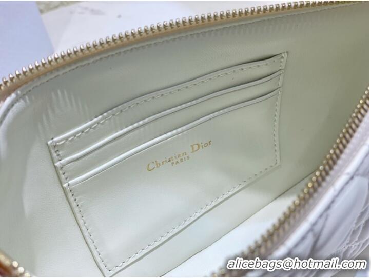 Buy Discount MISS DIOR MIDI MINI BAG white Cannage Lambskin S6006ONM