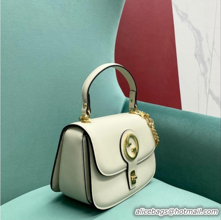 Promotional GUCCI BLONDIE SMALL TOP HANDLE BAG 735101 White