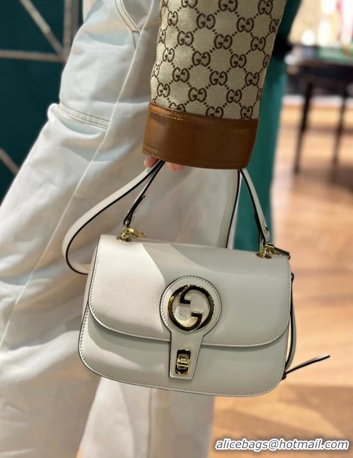 Promotional GUCCI BLONDIE SMALL TOP HANDLE BAG 735101 White