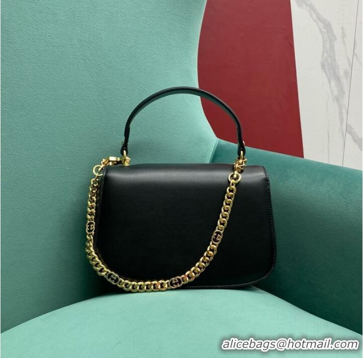 Trendy Design GUCCI BLONDIE SMALL TOP HANDLE BAG 735101 Black