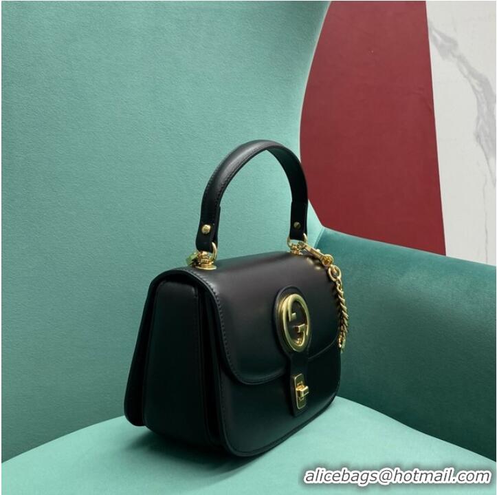 Trendy Design GUCCI BLONDIE SMALL TOP HANDLE BAG 735101 Black