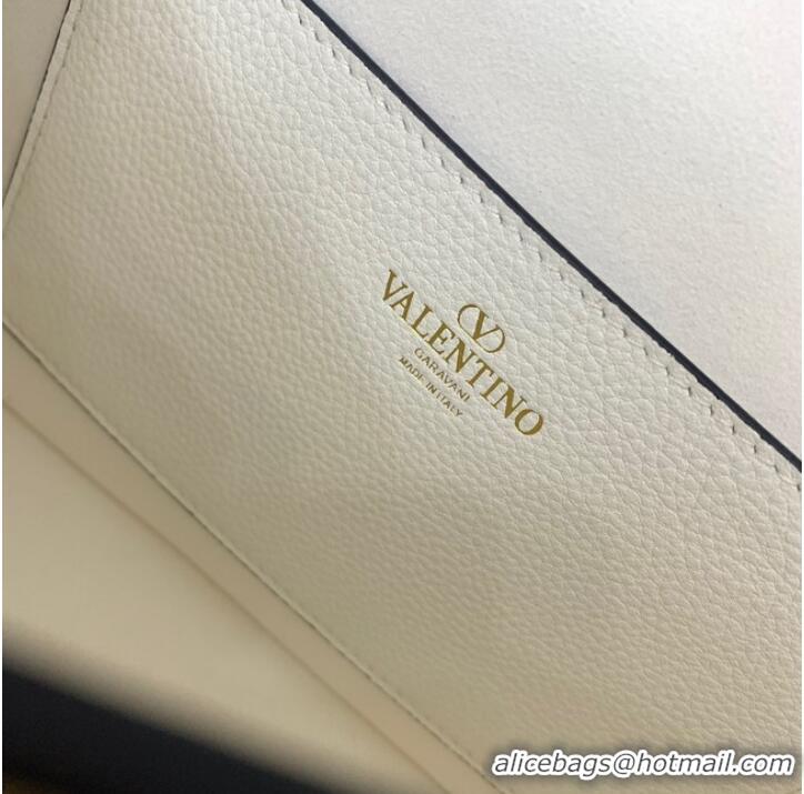 Big Discount VALENTINO Loco calfskin leather bag B0M98 White