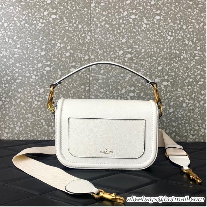 Big Discount VALENTINO Loco calfskin leather bag B0M98 White