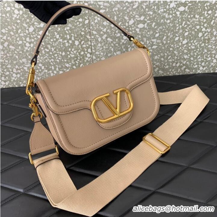 Buy Cheapest VALENTINO Loco calfskin leather bag B0M98 Cream