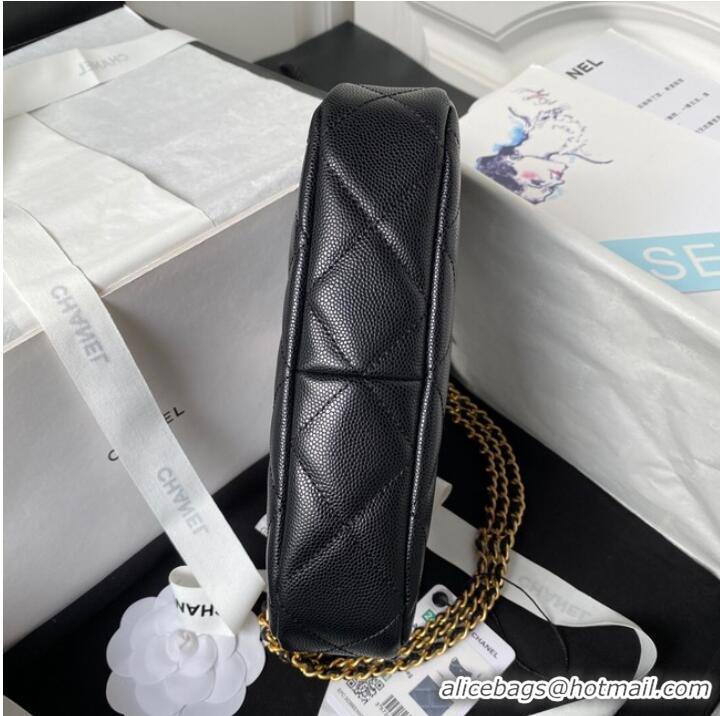 Top Quality Chanel SMALL HOBO BAG AS4597 BLACK