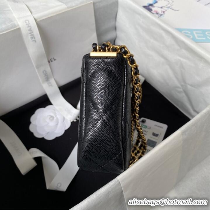 Top Quality Chanel SMALL HOBO BAG AS4597 BLACK