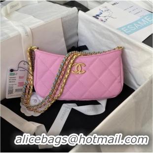 Unique Grade Chanel SMALL HOBO BAG AS4597 PINK