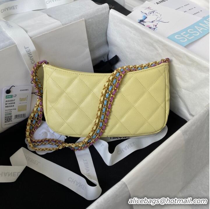 Top Quality Chanel SMALL HOBO BAG AS4597 YELLOW