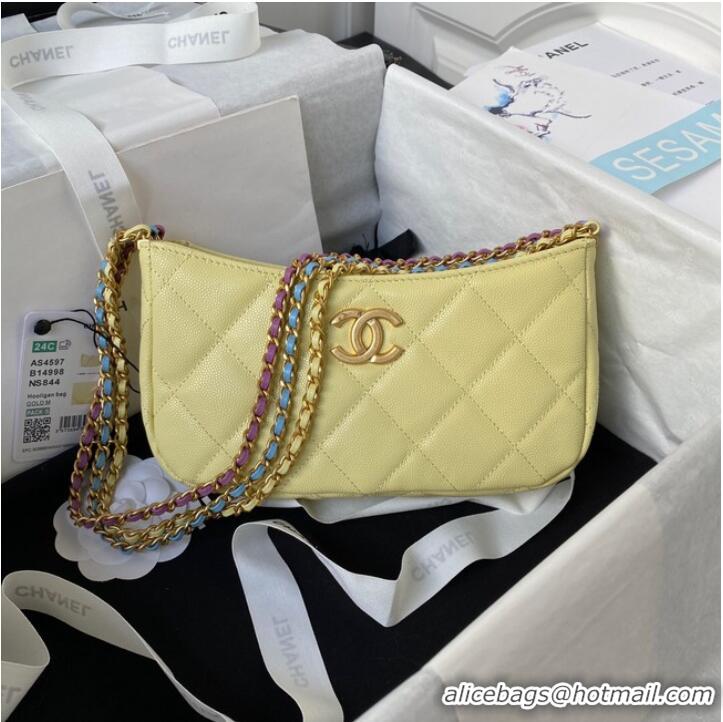 Top Quality Chanel SMALL HOBO BAG AS4597 YELLOW