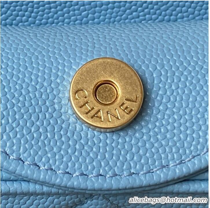 Most Popular Chanel SMALL HOBO BAG AS4597 BLUE