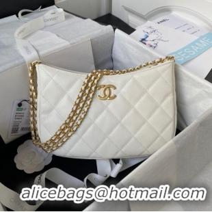 Affordable Price Chanel SMALL HOBO BAG AS4612 WHITE