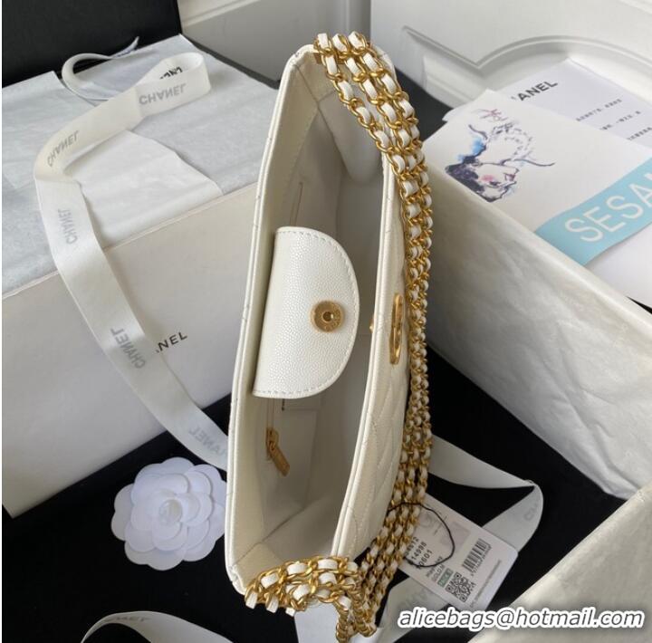 Affordable Price Chanel SMALL HOBO BAG AS4612 WHITE