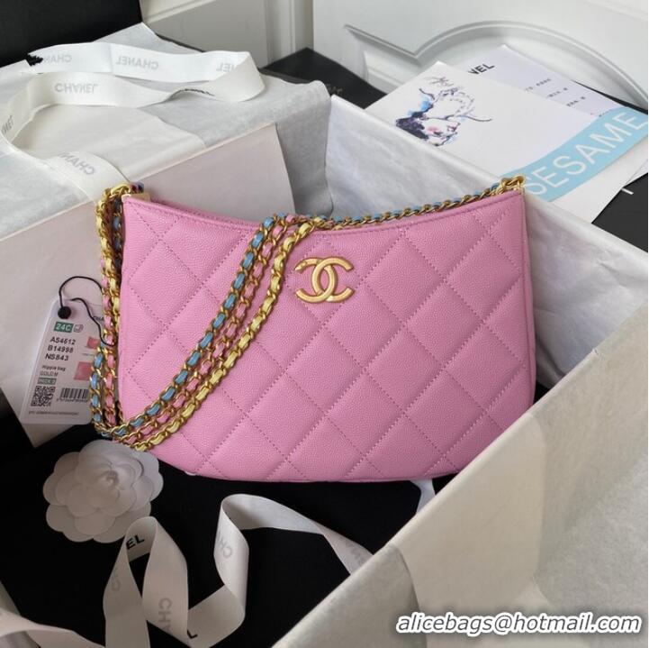 Grade Design Chanel SMALL HOBO BAG AS4612 PINK