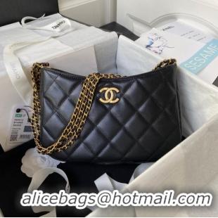 Good Product Chanel SMALL HOBO BAG AS4612 BLACK