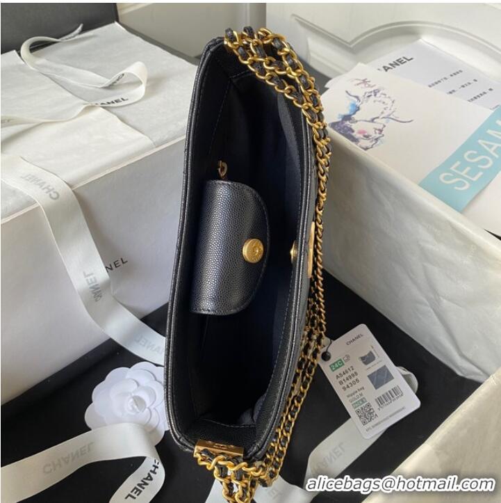 Good Product Chanel SMALL HOBO BAG AS4612 BLACK