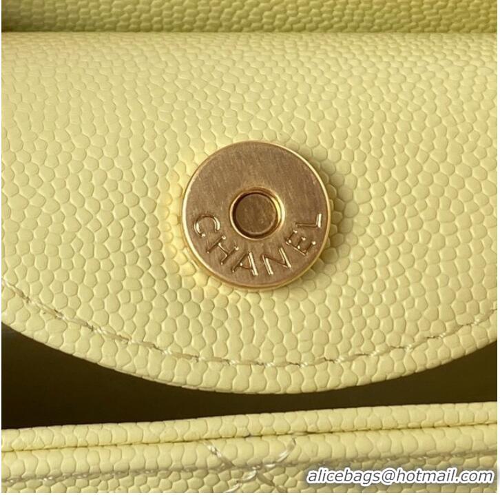 Luxurious Grade Chanel SMALL HOBO BAG AS4612 YELLOW