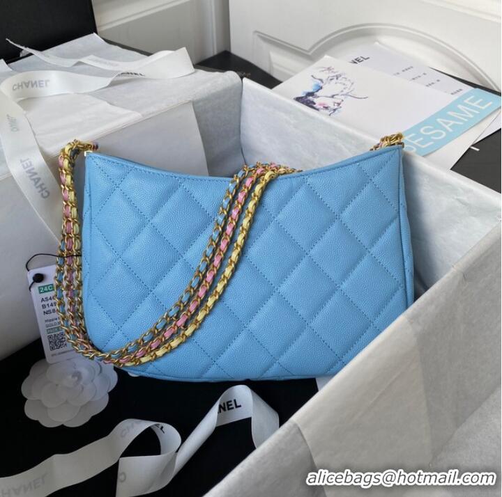 Low Cost Chanel SMALL HOBO BAG AS4612 BLUE