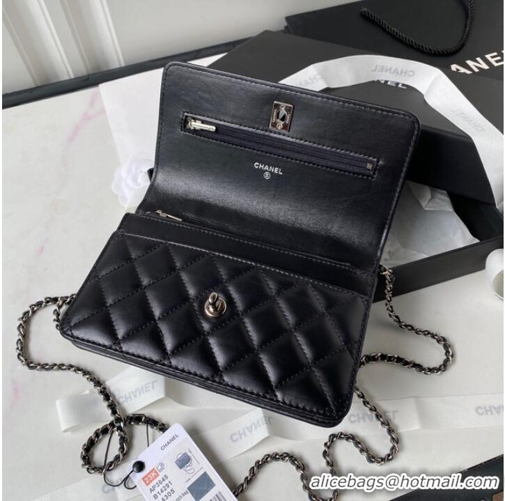 Reasonable Price Chanel WALLET ON CHAIN AP3645 BLACK