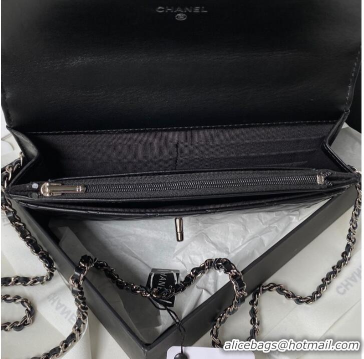 Reasonable Price Chanel WALLET ON CHAIN AP3645 BLACK