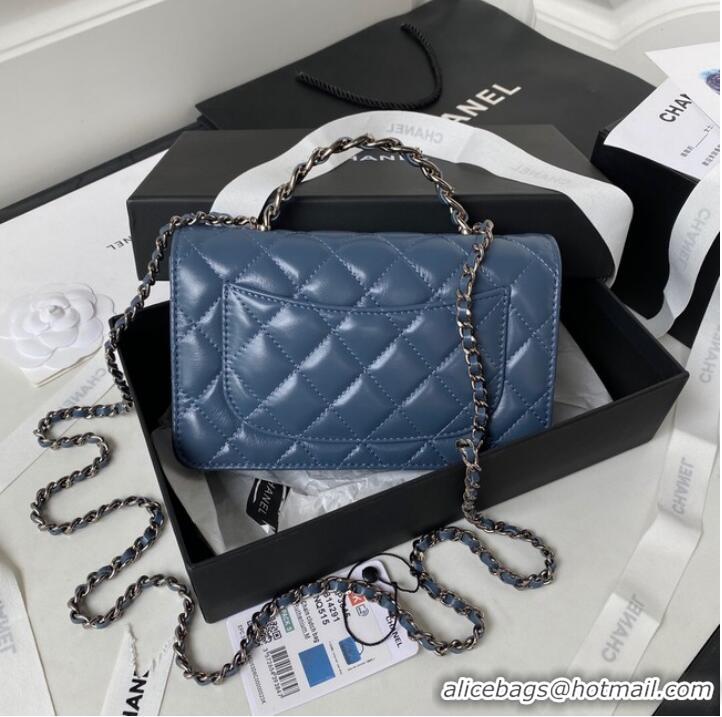 Popular Style Chanel WALLET ON CHAIN AP3645 BLUE