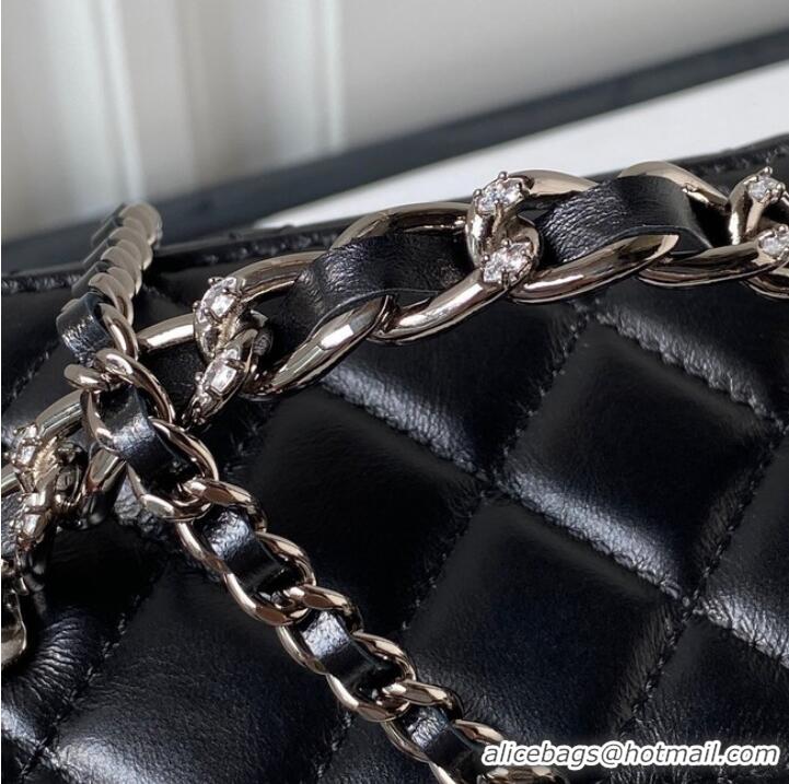 Inexpensive Chanel CLUTCH WITH CHAIN AP3593 Black