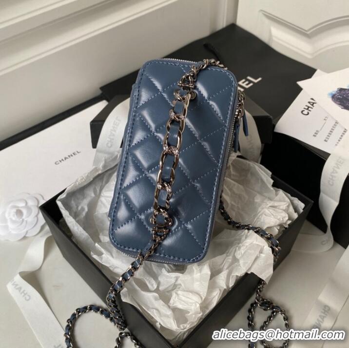 Pretty Style Chanel CLUTCH WITH CHAIN AP3593 Blue