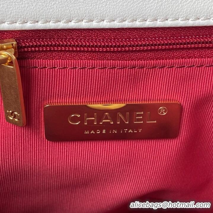 Top Quality CHANEL 19 BACKPACK AS4223 White