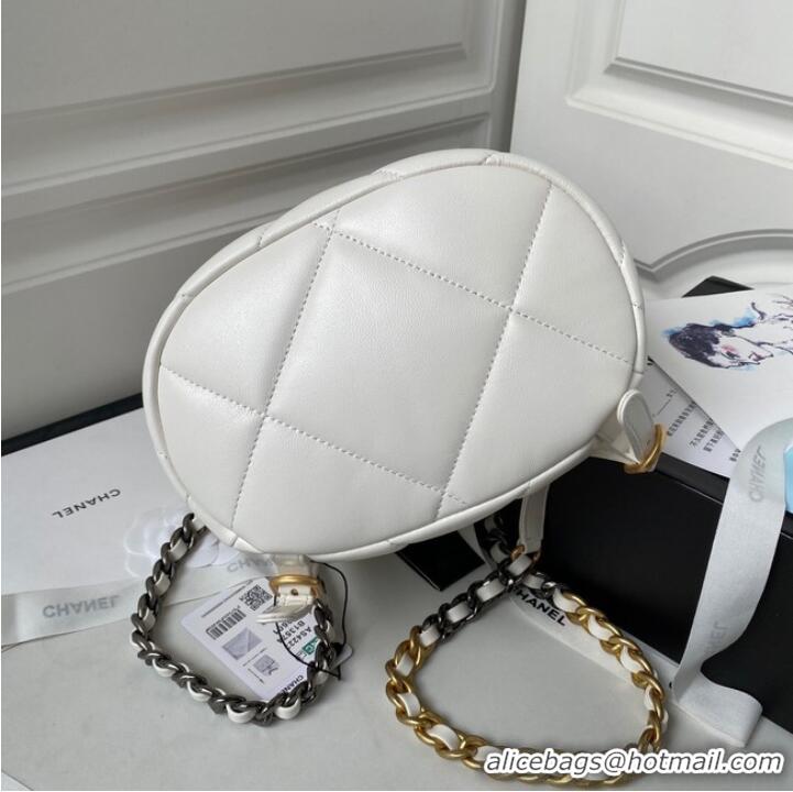 Top Quality CHANEL 19 BACKPACK AS4223 White