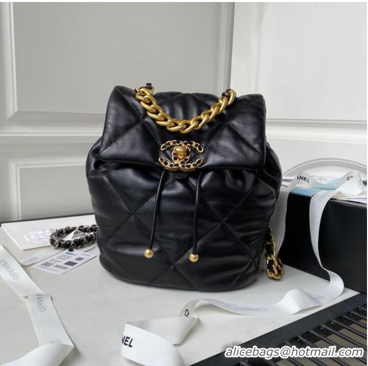 Top Grade CHANEL 19 BACKPACK AS4223 Black