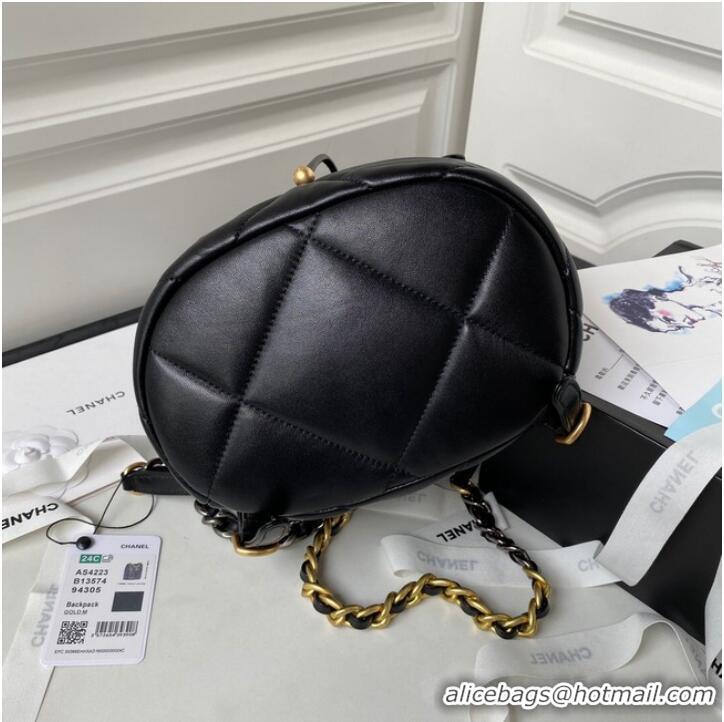 Top Grade CHANEL 19 BACKPACK AS4223 Black