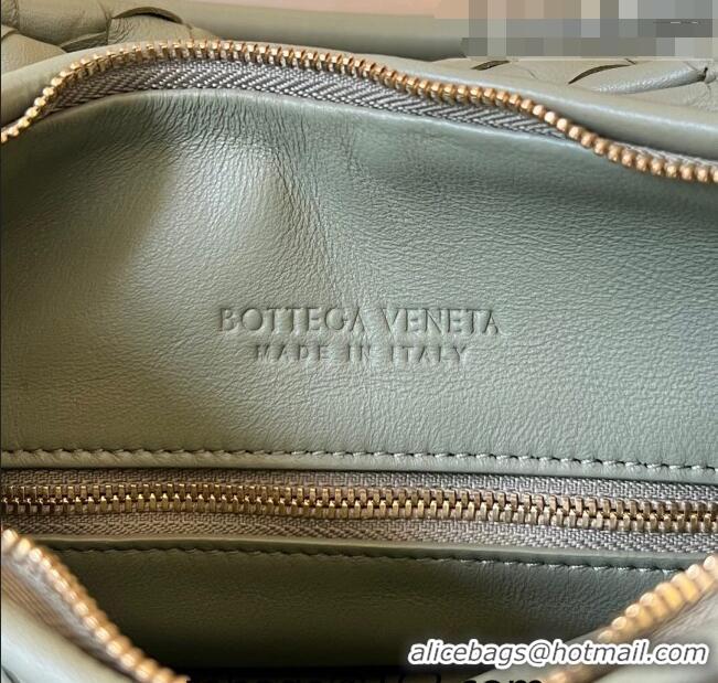 Promotional Bottega Veneta Medium Gemelli Shoulder Bag in Intrecciato Leather 764281 Travertine Green 2023