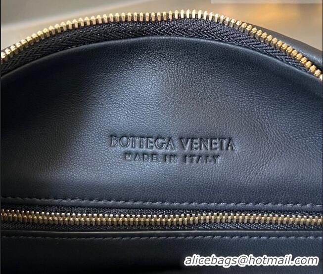 Inexpensive Bottega Veneta Medium Gemelli Shoulder Bag in Intrecciato Leather 764281 Black 2023