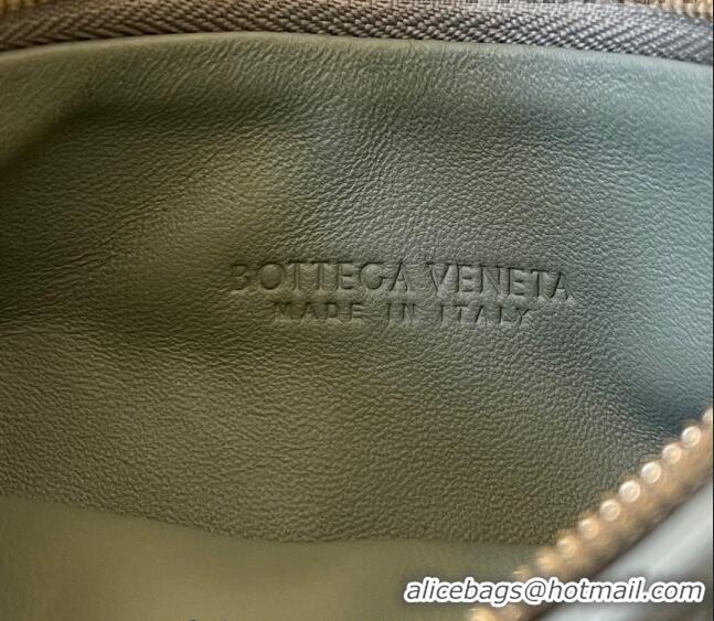 Top Grade Bottega Veneta Small Gemelli Shoulder Bag in Intrecciato Leather 776764 Travertine Green 2023