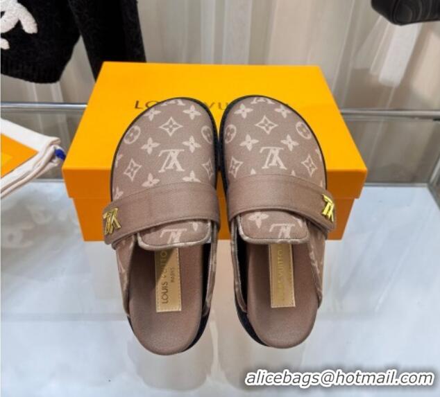 Purchase Louis Vuitton LV Cosy Flat Comfort Clog Mules in Monogram Wool Beige 106070