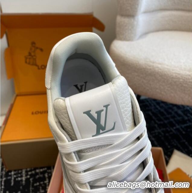 Luxury Louis Vuitton LV Trainer Sneakers in Calf Leather White 106076