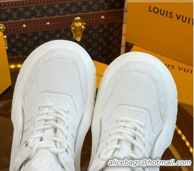 Low Cost Louis Vuitton LV Archlight 2.0 Platform Sneakers in Calf Leather and Mesh White 121001