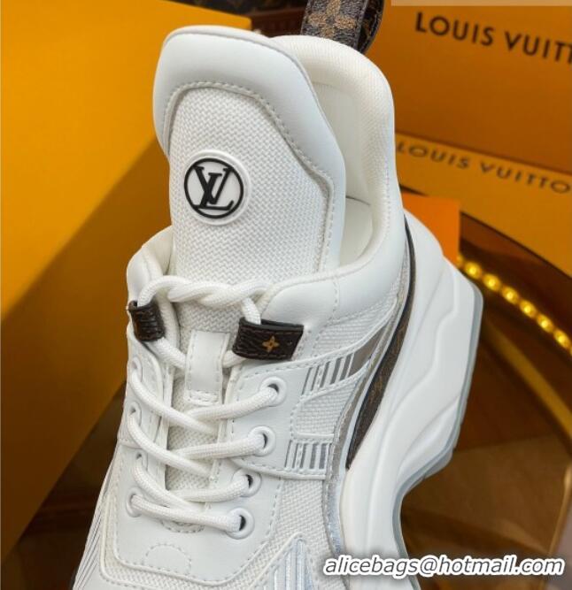 Grade Quality Louis Vuitton LV Archlight 2.0 Platform Sneakers in Calf Leather and Mesh White/Monogram 121006