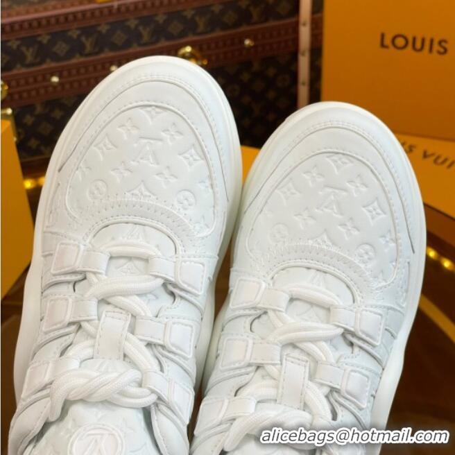 Durable Louis Vuitton LV Archlight Sneakers in Monogram Calf Leather White 121015