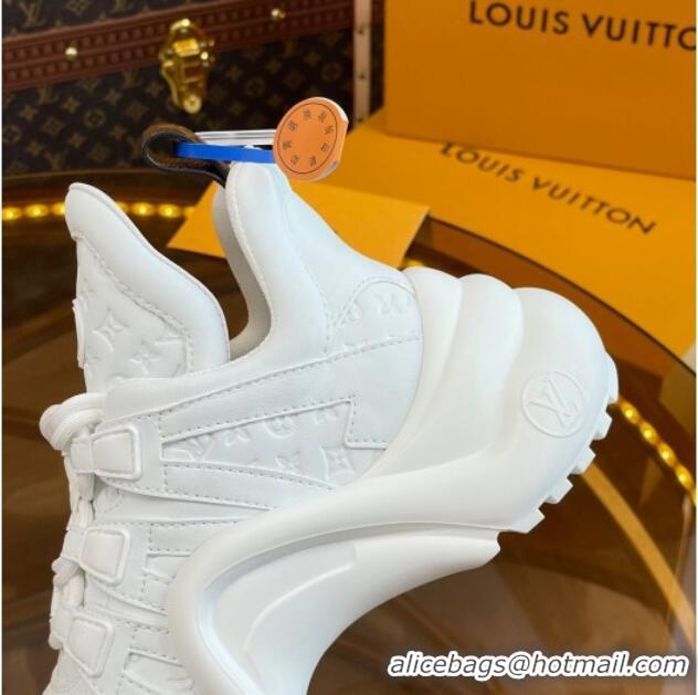 Durable Louis Vuitton LV Archlight Sneakers in Monogram Calf Leather White 121015