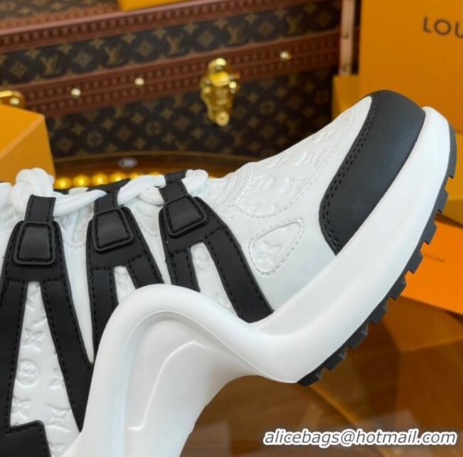 Cheap Price Louis Vuitton LV Archlight Sneakers in Monogram Calf Leather Black 121018