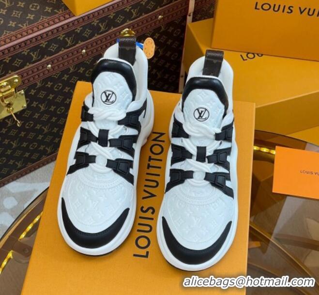 Cheap Price Louis Vuitton LV Archlight Sneakers in Monogram Calf Leather Black 121018