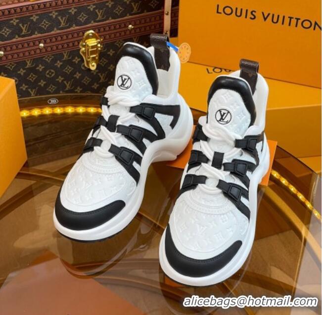 Cheap Price Louis Vuitton LV Archlight Sneakers in Monogram Calf Leather Black 121018