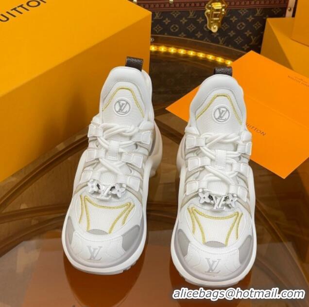 Popular Style Louis Vuitton LV Archlight Sneakers in Mesh and Leather with Charm 121020