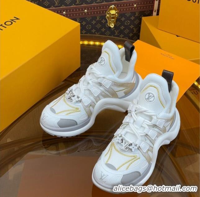 Popular Style Louis Vuitton LV Archlight Sneakers in Mesh and Leather with Charm 121020