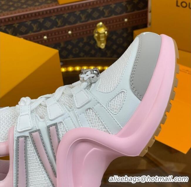 Best Product Louis Vuitton LV Archlight Sneakers in Mesh and Leather with Charm Light Pink 121022