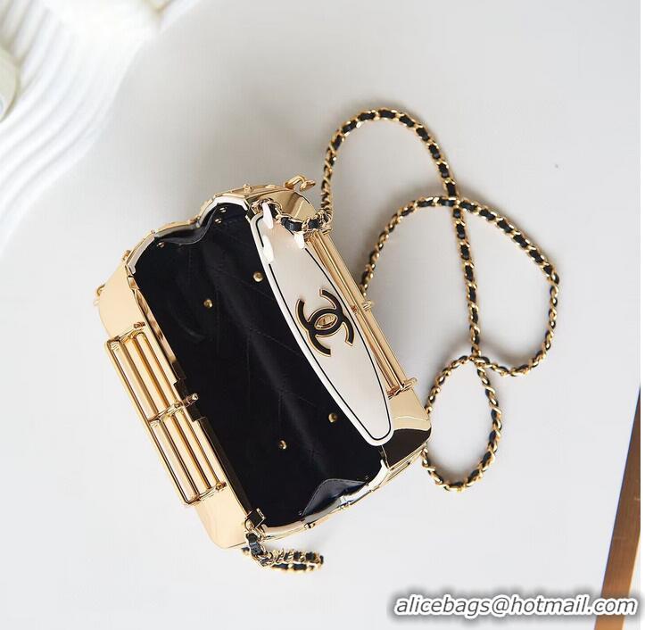 Pretty Style Chanel Mini Van Minaudiere Bag AS4590 Black