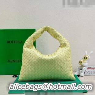 Good Taste Bottega Veneta Small Hop Hobo Bag Intrecciato Calf Leather 763966 Camomile Yellow 2023