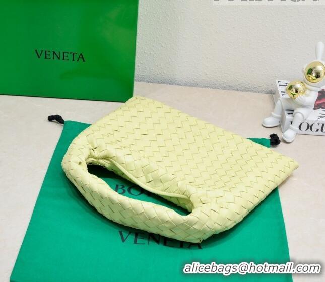 Good Taste Bottega Veneta Small Hop Hobo Bag Intrecciato Calf Leather 763966 Camomile Yellow 2023